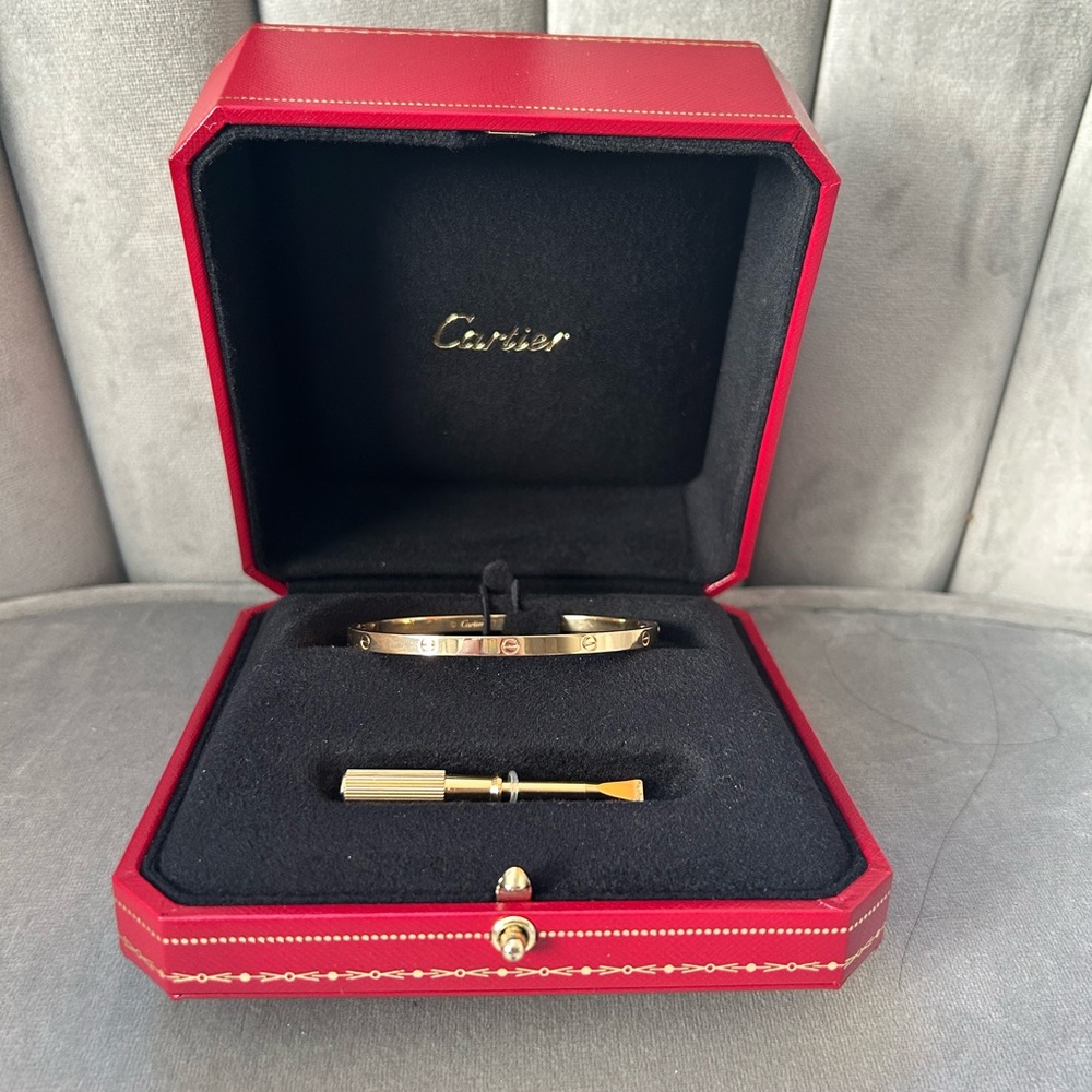 ❗️SOLD❗️Cartier Small Yellow Gold Love Bracelet Size 17